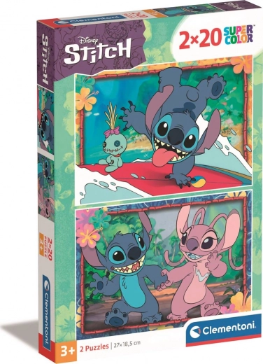 Puzle 2×20 piezas Disney Stitch – Clementoni