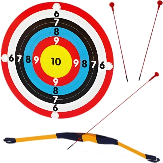 Set de tiro con arco infantil Masterkidz con diana y flechas con ventosa para tablero STEM