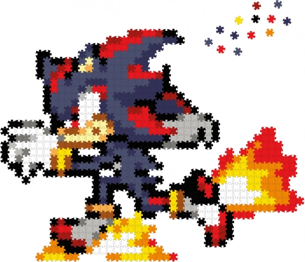 Jixelz REMIX – rompecabezas de píxeles de plástico SONIC: Runnin' Shadow