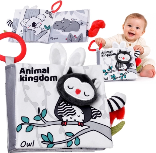Libro sensorial de contraste con animalitos