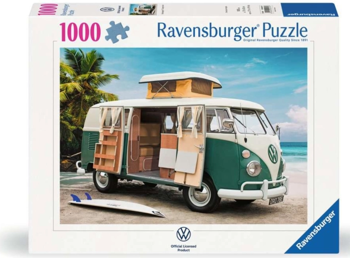 Puzzle Ravensburger furgoneta camper Volkswagen T1, 1000 piezas