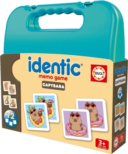 Juego de memoria en maletín Capibara EDUCA (72 cartas)