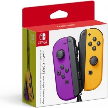 Controladores Joy-Con Neon Purple/Neon Orange para Nintendo Switch (usados)