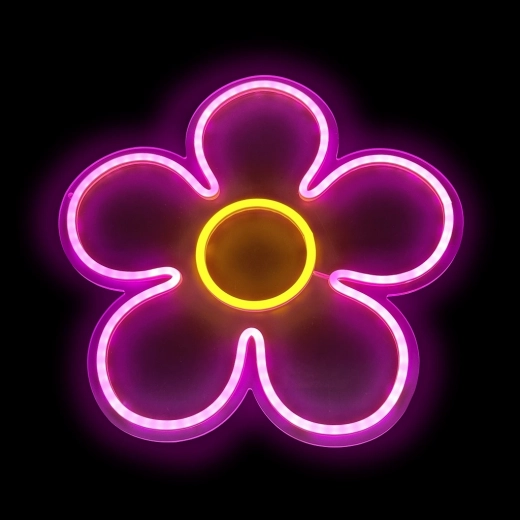 Lámpara LED de neón infantil Flor