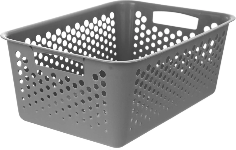Cesta UH Art gris 36,5 × 25,5 × 14,5 cm