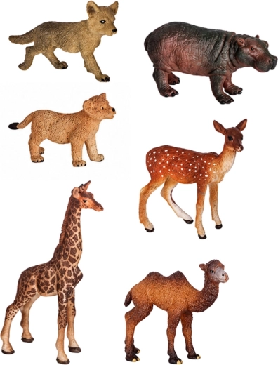 6 figuras realistas de animales salvajes