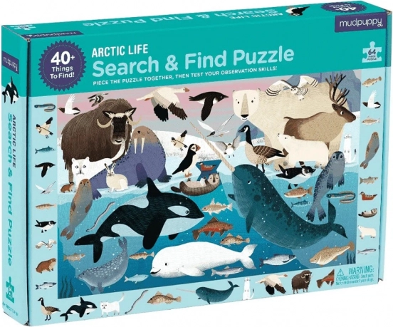 Puzzle Mudpuppy Monta y busca: Vida en el Ártico