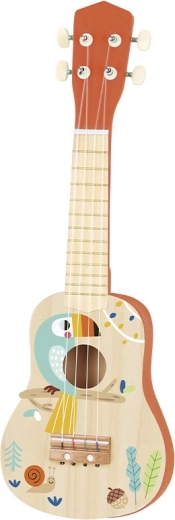 BABU guitarra infantil de madera con un alegre motivo