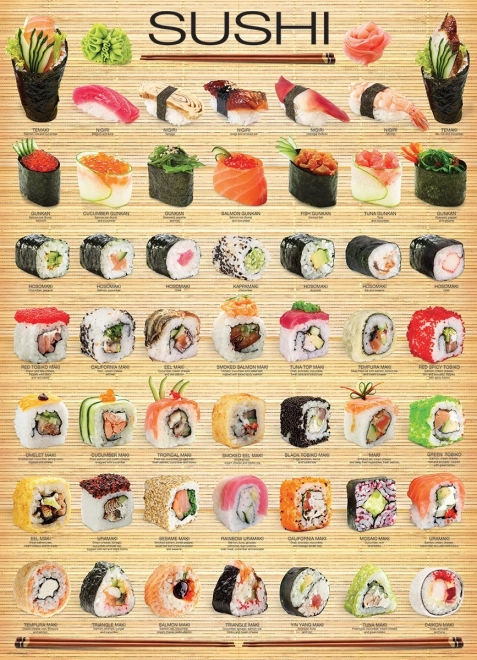 EUROGRAPHICS Rompecabezas Sushi 1000 piezas