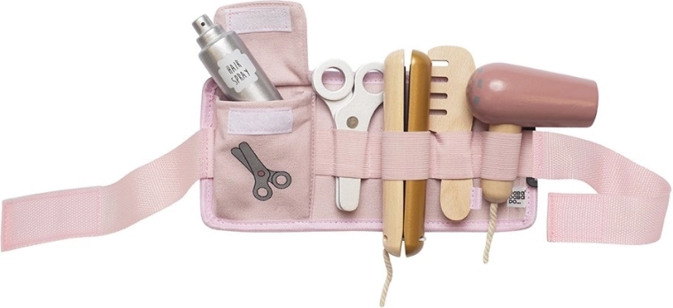 Jabadabado set de peluquería con cinturón para pequeños estilistas