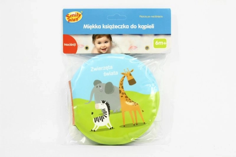 SmilyPlay Animales del mundo, libro blando para el baño
