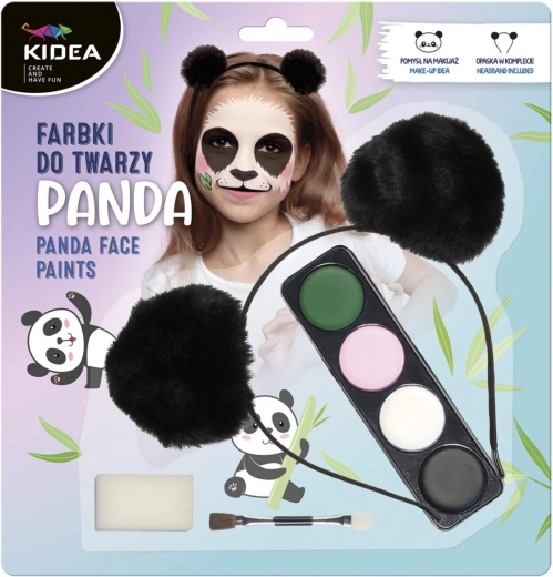 Set de pinturas faciales panda