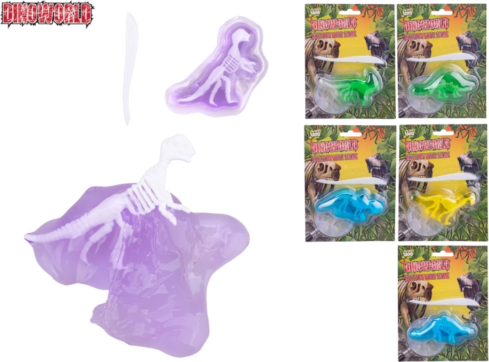 Dinoworld esqueleto de dinosaurio en slime – set educativo para niños a partir de 3 años