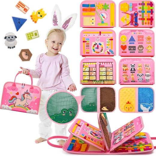 2Kids Toys libro sensorial busy de unicornio