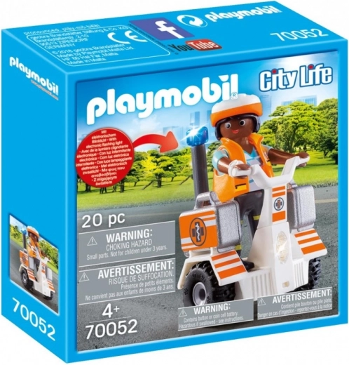 Playmobil City Life rescatista en segway con accesorios