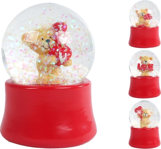 Bola de nieve con osito Love 7 cm