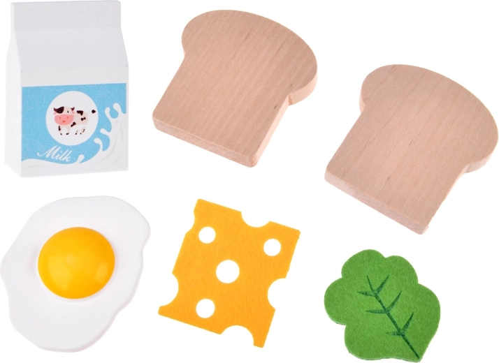 Abundantes accesorios: comida, leche y tarjetas de menú