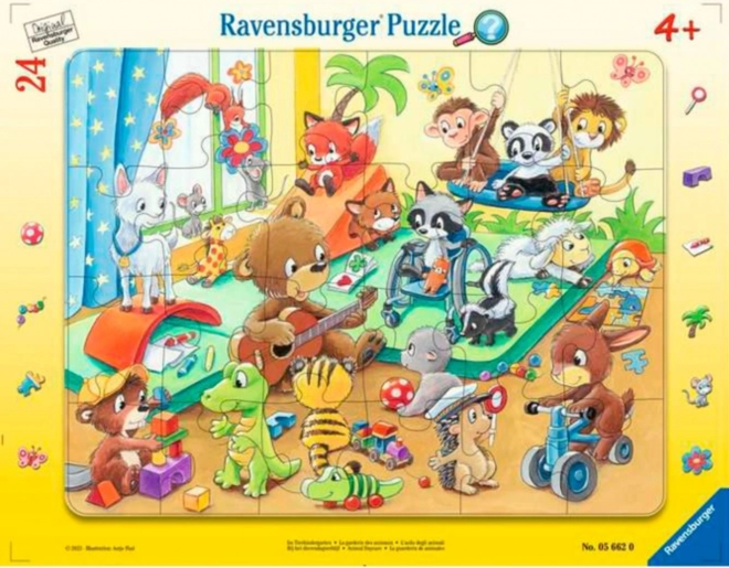 Puzzle Ravensburger guardería de animales de 24 piezas