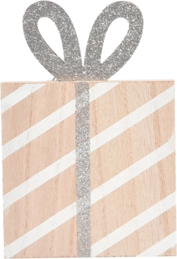 Regalo de madera beige