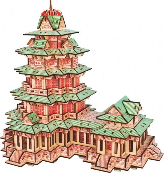 Woodcraft rompecabezas 3D de madera – torre Yuejiang