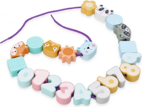 Cuentas ensartables pastel para niños