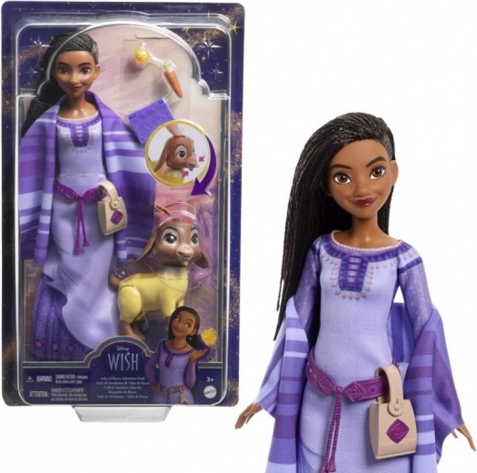 Muñeca Disney Wish Asha de Rosas – set de aventuras con accesorios