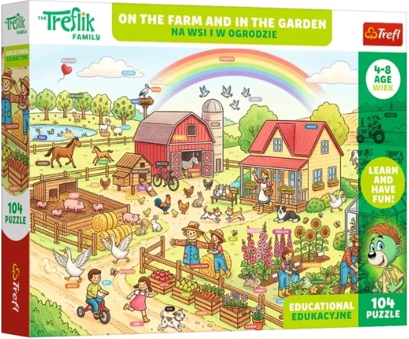 Puzzle infantil Edu de 104 piezas "Na wsi i w ogrodzie"