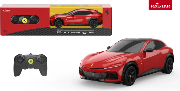 Coche RC Ferrari Purosangue 1:24 rojo Rastar