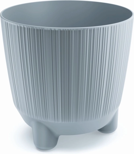 Maceta con patas RYFO N 19,5 cm gris claro