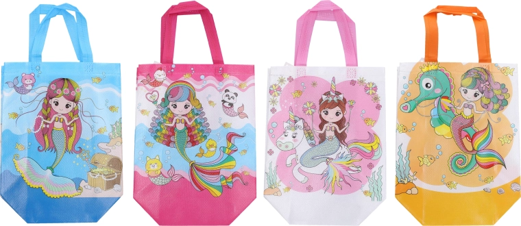 Bolsa de regalo infantil M de tejido no tejido 32 × 36 × 12 cm