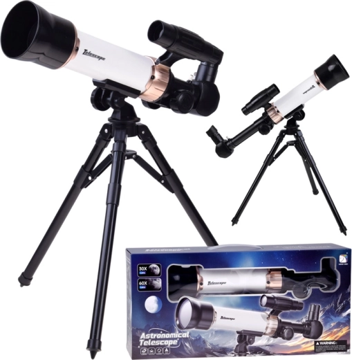 Telescopio astronómico para niños 30x/60x con trípode y visor
