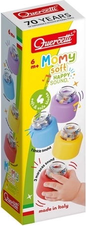 Quercetti Momy Soft Happy Sound cubos blandos con sonido - 4 unidades