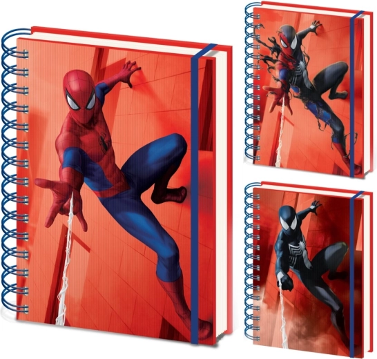 Cuaderno lenticular Spiderman A5 con espiral