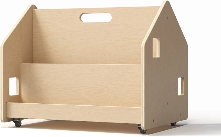 BusyKids estantería infantil de doble cara con ruedas