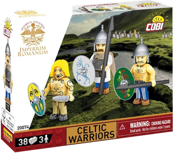 COBI Imperium Romanum guerreros celtas (3 figuras, 38 piezas)