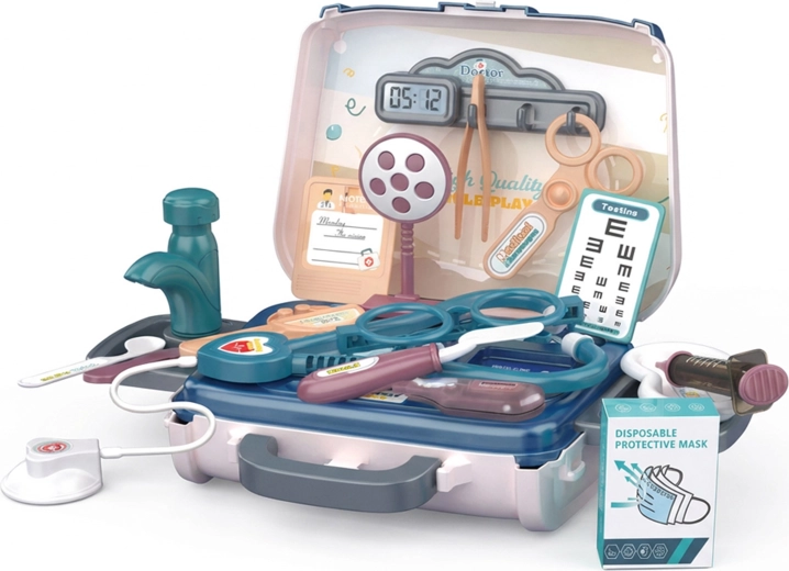 Maletín de médico infantil con accesorios de 20 cm