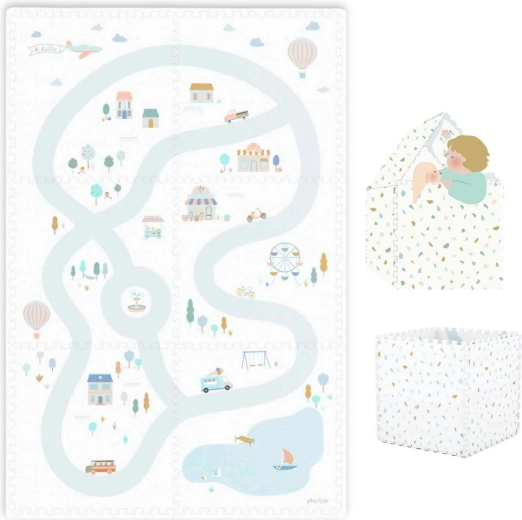 Play&Go EEVAA tiloo alfombra de juego plegable y casita village - 1 unidad
