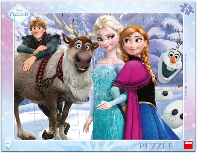 Dino Puzzle Frozen: De Paseo 40 Piezas