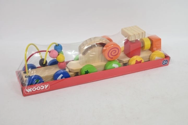 Tren de madera plegable Woodyland con tornillo