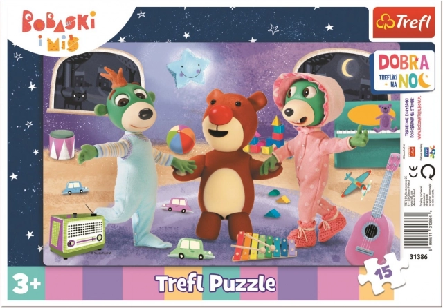 Puzle Buenas noches Treflíci – hora de ir a dormir, 15 piezas