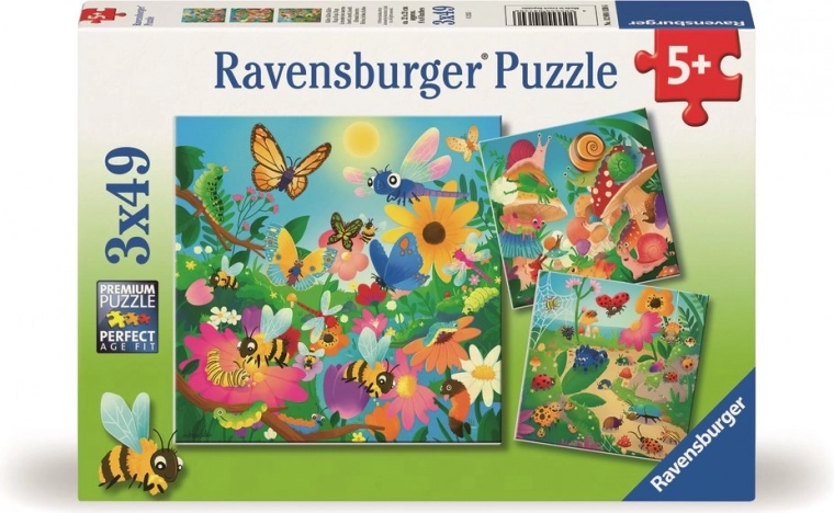 Puzzle amigos insectos 3x49 piezas