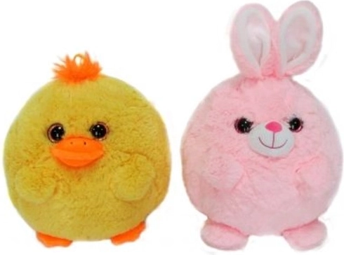 Bola de peluche – animalito pato o conejo 20 cm