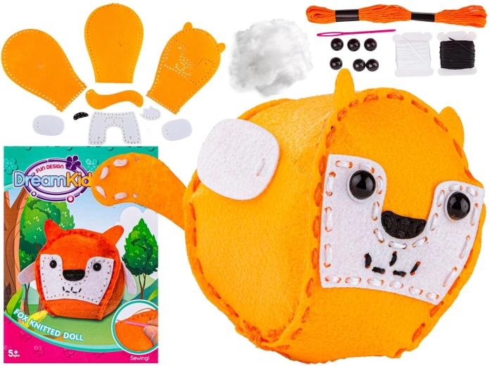 Set creativo para coser un peluche de zorro - 1 pieza