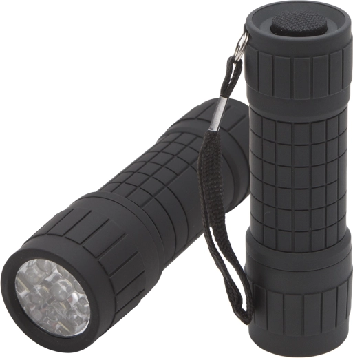 Linterna LED con 9 diodos LED, 9,7 cm