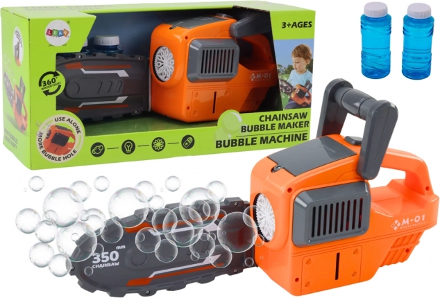 Pompero motosierra naranja