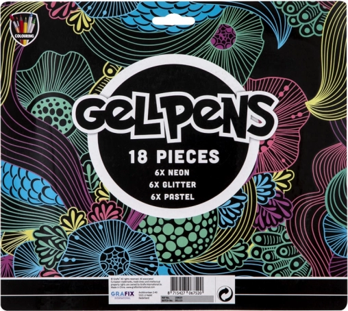 Set de bolígrafos de gel 18 uds