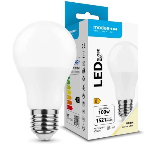 Bombilla LED Globe A60 13,8 W E27 360° 4000 K 1521 lm