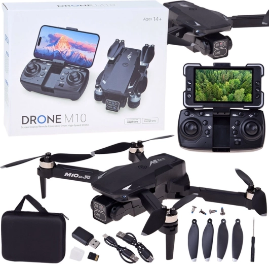 Dron M10 con dos cámaras y pantalla