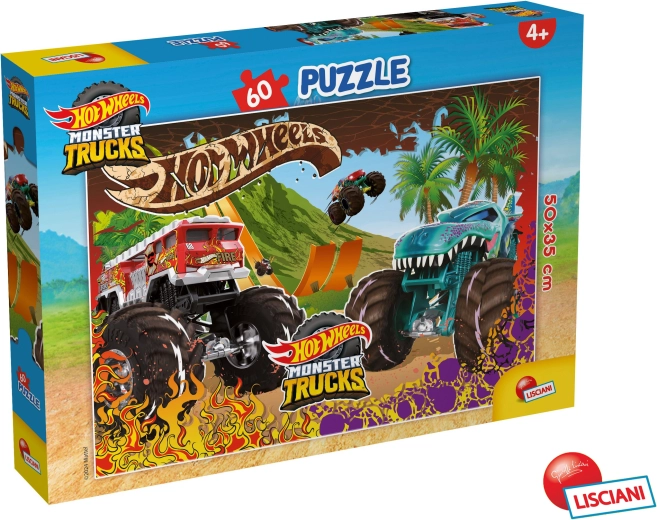 Puzzle Hot Wheels de 60 piezas de 50 × 35 cm