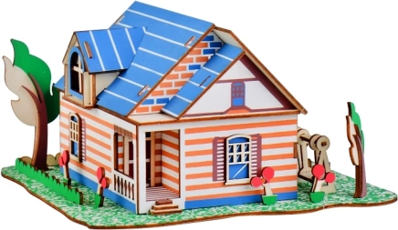 Puzle 3D de madera Villa en Fontainebleau